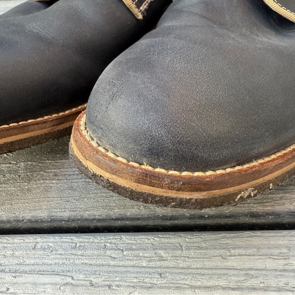 Johnston & Murphy 1850 Classic Dark Navy Leather Men's Oxford Shoes Size 10.5 - Picture 16 of 17